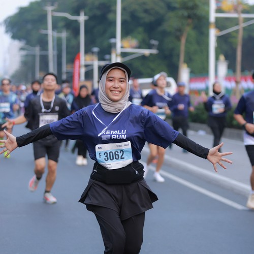 Race photo from KEMLU RUN 2026