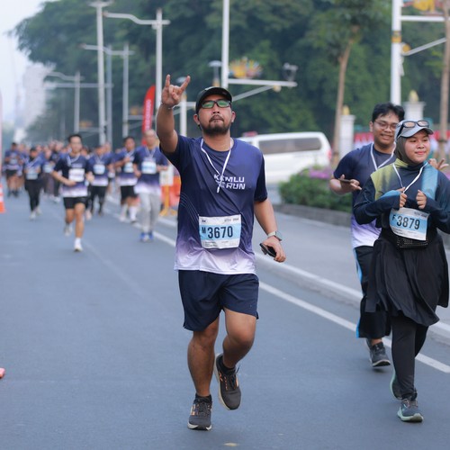 Race photo from KEMLU RUN 2026