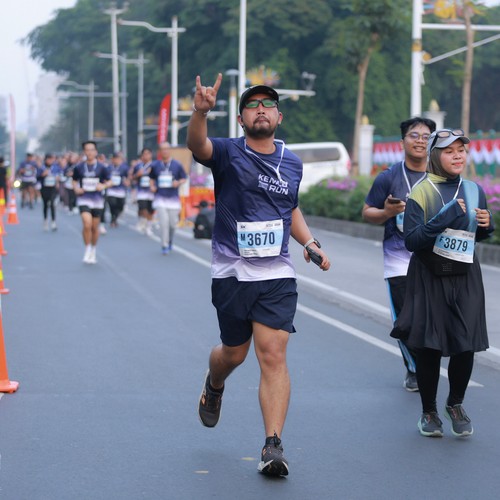 Race photo from KEMLU RUN 2026