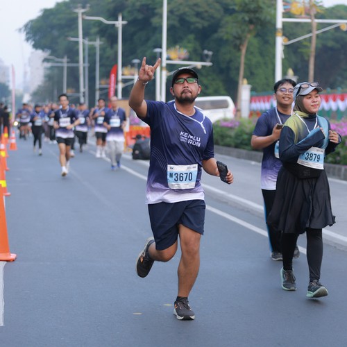 Race photo from KEMLU RUN 2026
