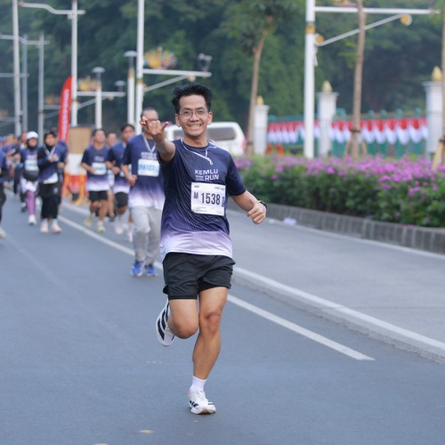 Race photo from KEMLU RUN 2026