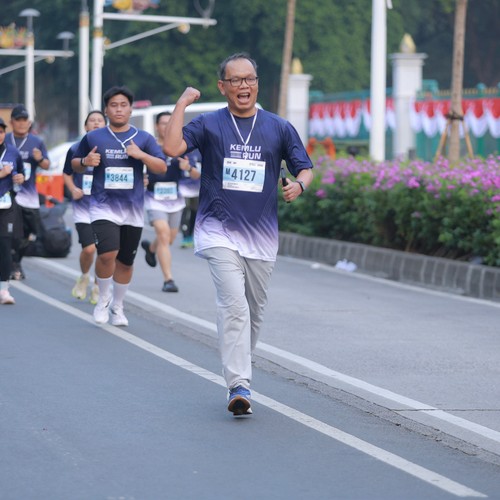 Race photo from KEMLU RUN 2026