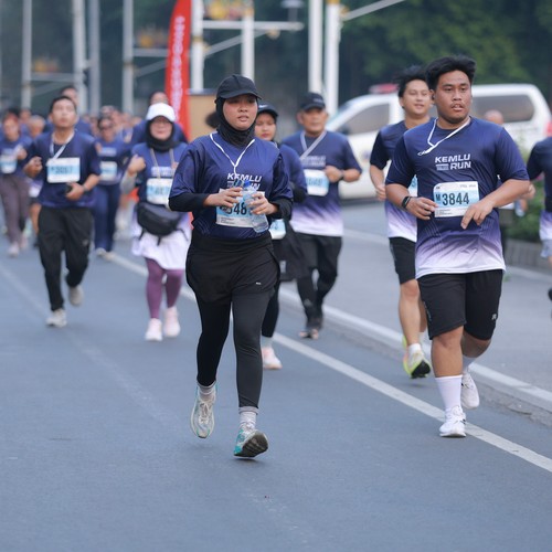 Race photo from KEMLU RUN 2026