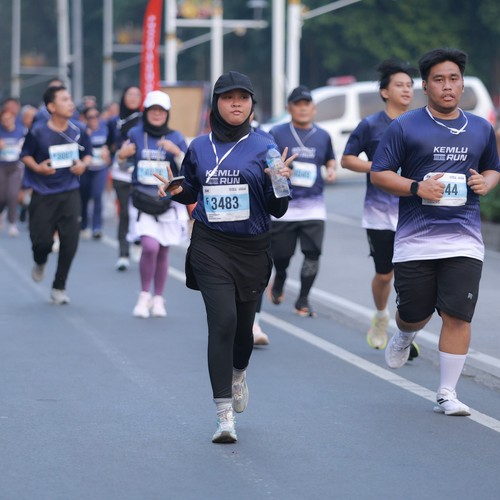 Race photo from KEMLU RUN 2026