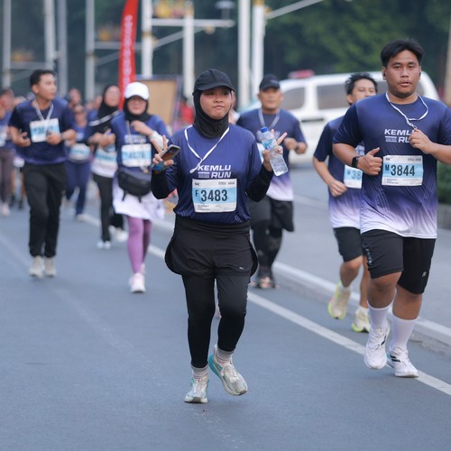 Race photo from KEMLU RUN 2026