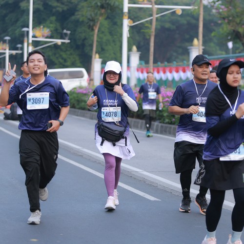 Race photo from KEMLU RUN 2026