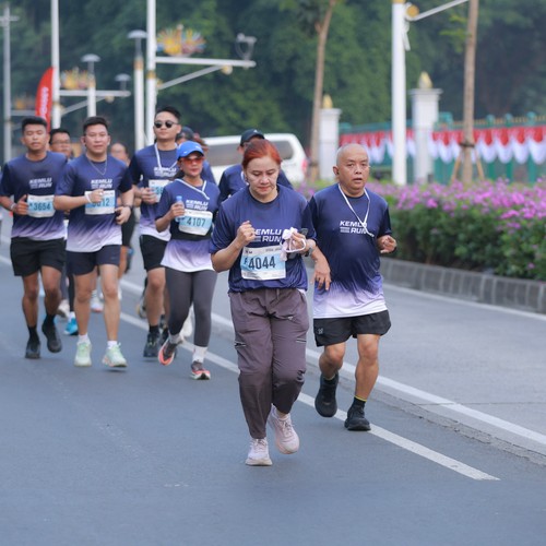 Race photo from KEMLU RUN 2026