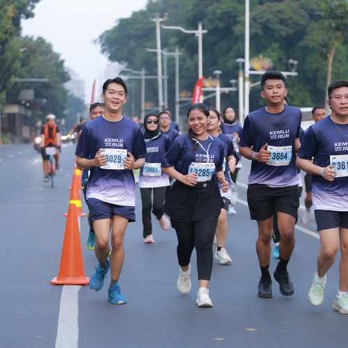 Race photo from KEMLU RUN 2026