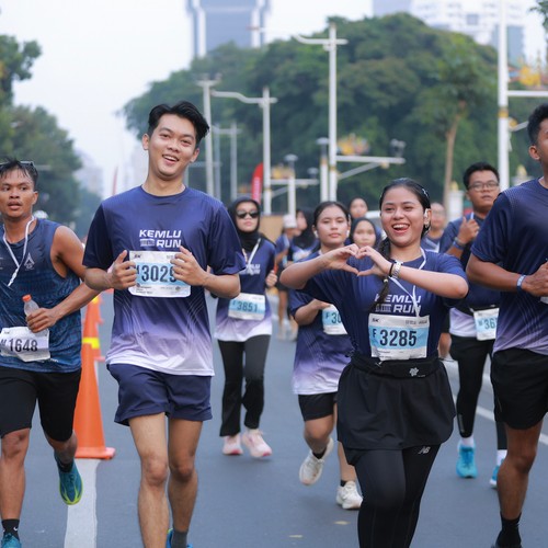 Race photo from KEMLU RUN 2026