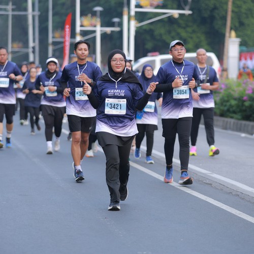 Race photo from KEMLU RUN 2026
