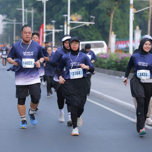 Race photo from KEMLU RUN 2026
