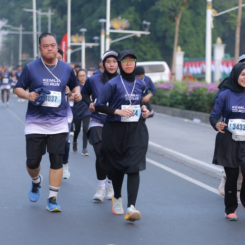 Race photo from KEMLU RUN 2026