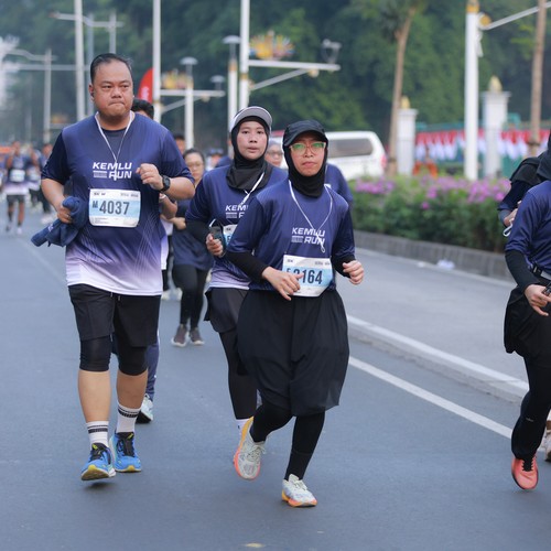 Race photo from KEMLU RUN 2026