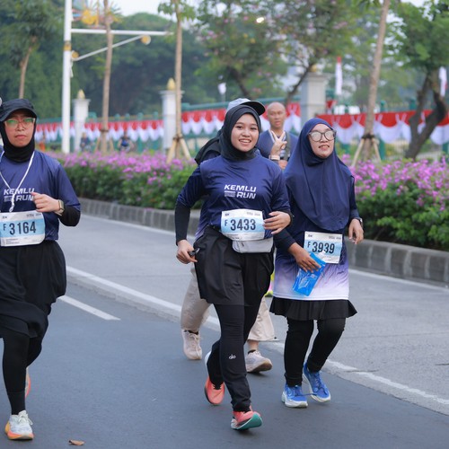 Race photo from KEMLU RUN 2026