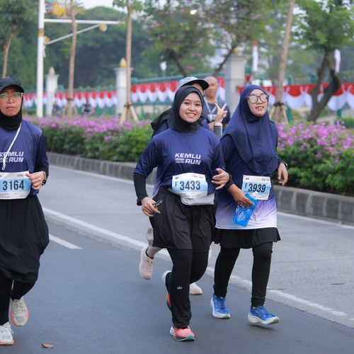 Race photo from KEMLU RUN 2026