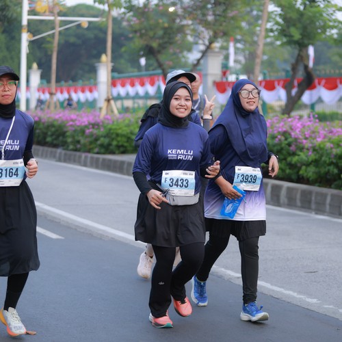 Race photo from KEMLU RUN 2026