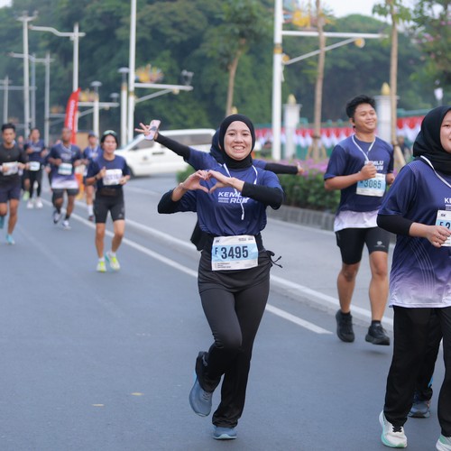 Race photo from KEMLU RUN 2026