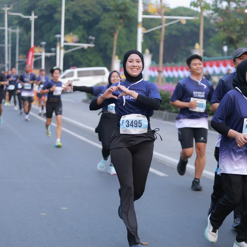 Race photo from KEMLU RUN 2026