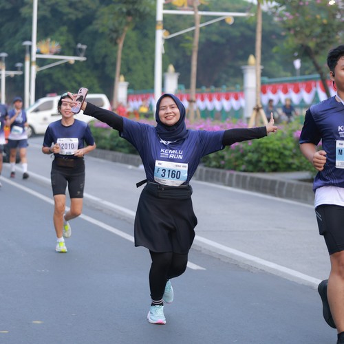 Race photo from KEMLU RUN 2026