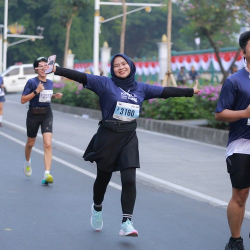 Race photo from KEMLU RUN 2026