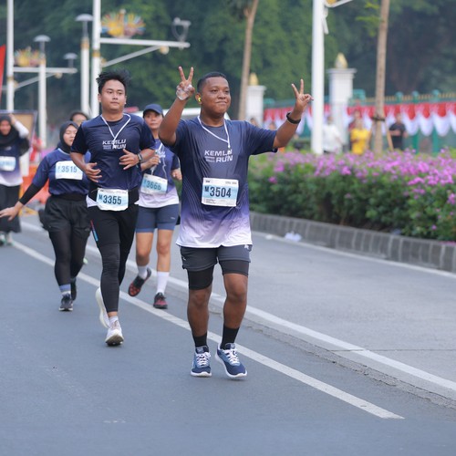 Race photo from KEMLU RUN 2026