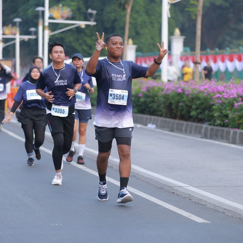 Race photo from KEMLU RUN 2026