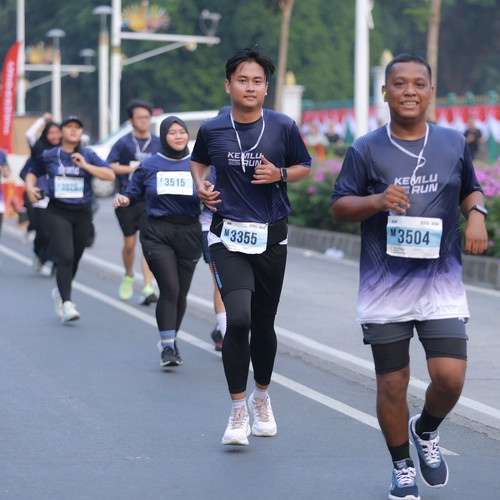 Race photo from KEMLU RUN 2026