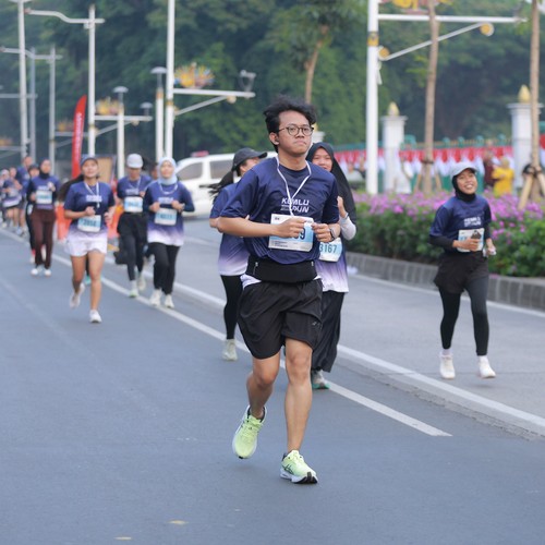 Race photo from KEMLU RUN 2026