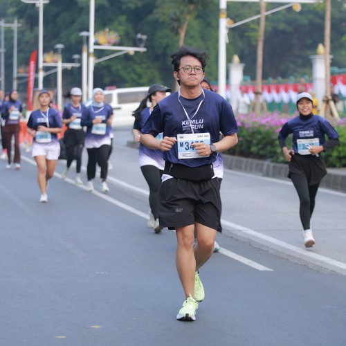 Race photo from KEMLU RUN 2026