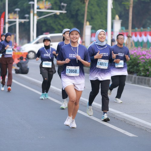 Race photo from KEMLU RUN 2026