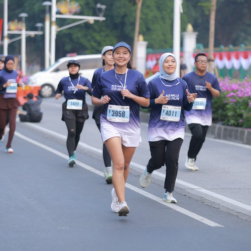 Race photo from KEMLU RUN 2026