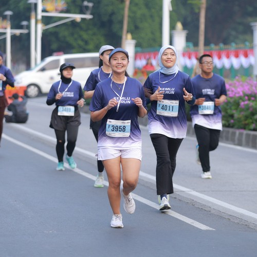 Race photo from KEMLU RUN 2026