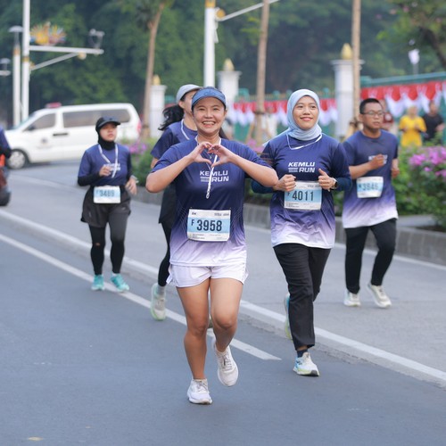 Race photo from KEMLU RUN 2026