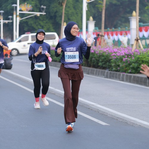 Race photo from KEMLU RUN 2026