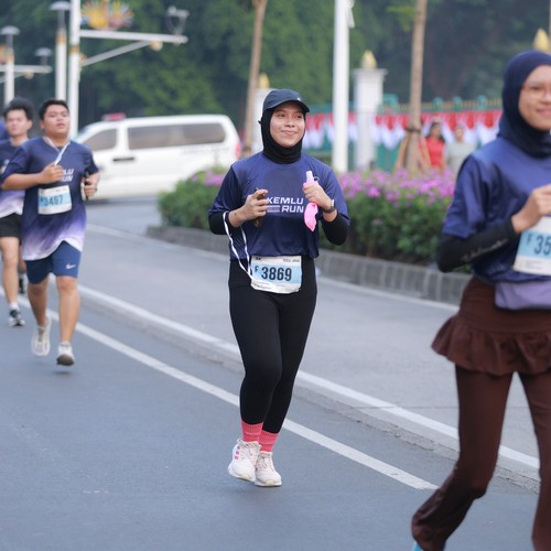 Race photo from KEMLU RUN 2026