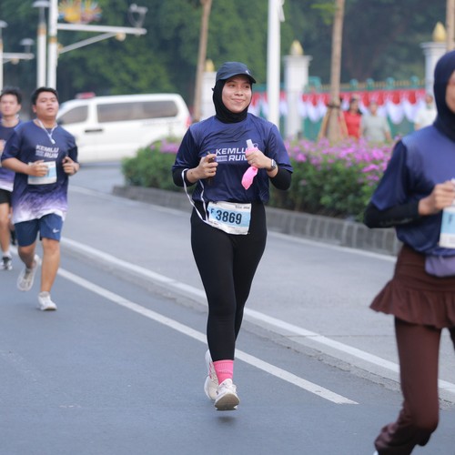 Race photo from KEMLU RUN 2026