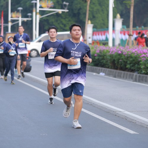 Race photo from KEMLU RUN 2026
