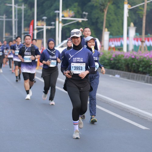 Race photo from KEMLU RUN 2026