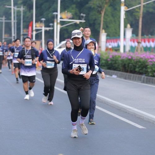Race photo from KEMLU RUN 2026