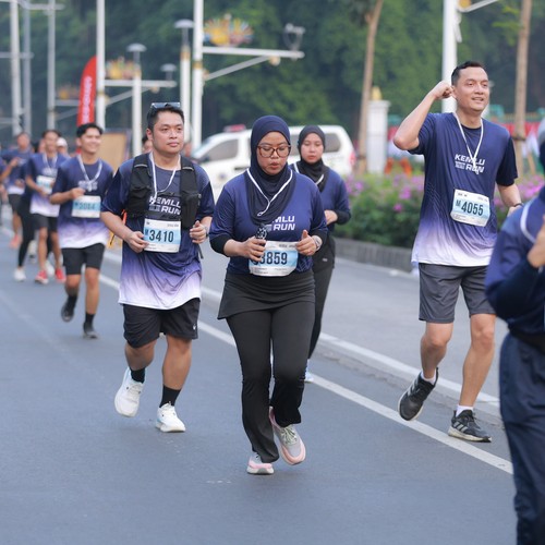 Race photo from KEMLU RUN 2026