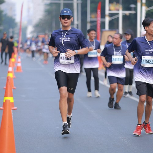 Race photo from KEMLU RUN 2026