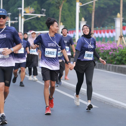 Race photo from KEMLU RUN 2026