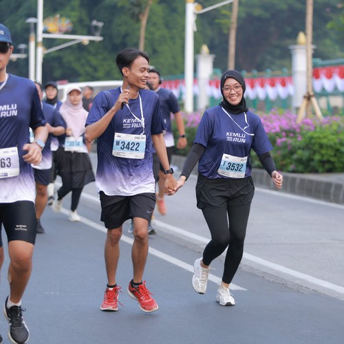 Race photo from KEMLU RUN 2026
