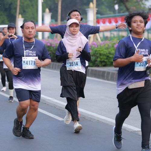 Race photo from KEMLU RUN 2026