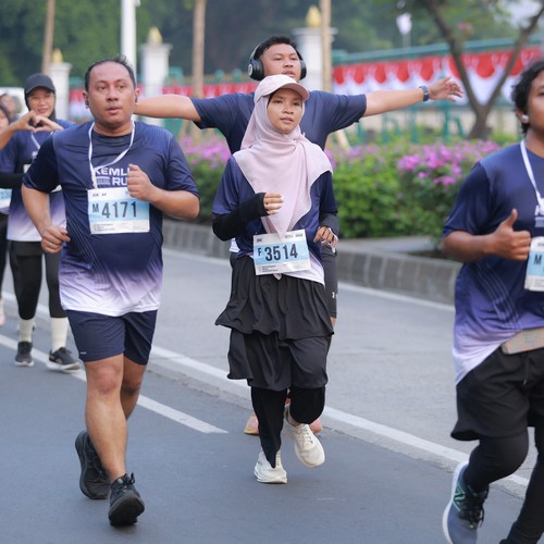 Race photo from KEMLU RUN 2026