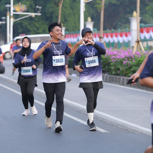 Race photo from KEMLU RUN 2026