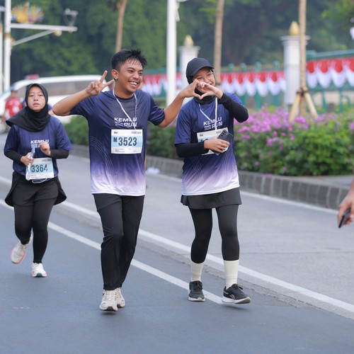 Race photo from KEMLU RUN 2026