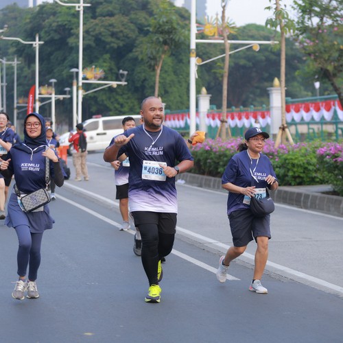 Race photo from KEMLU RUN 2026