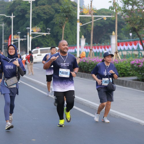 Race photo from KEMLU RUN 2026