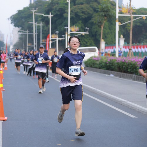 Race photo from KEMLU RUN 2026